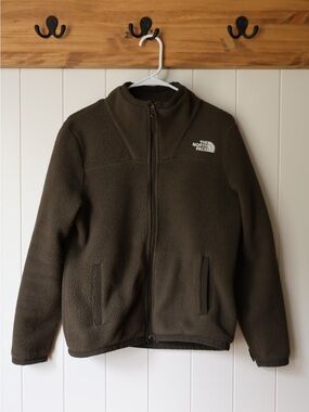 The North Face Olive Brown Fleece Full-Zip Jacket